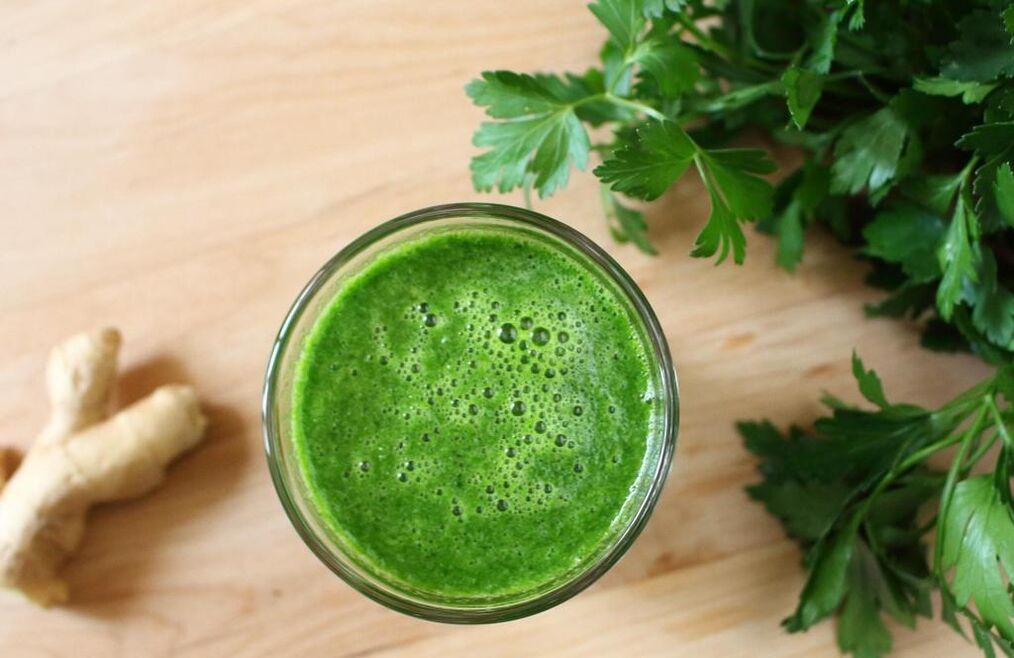 Parsley juice helps treat prostatitis